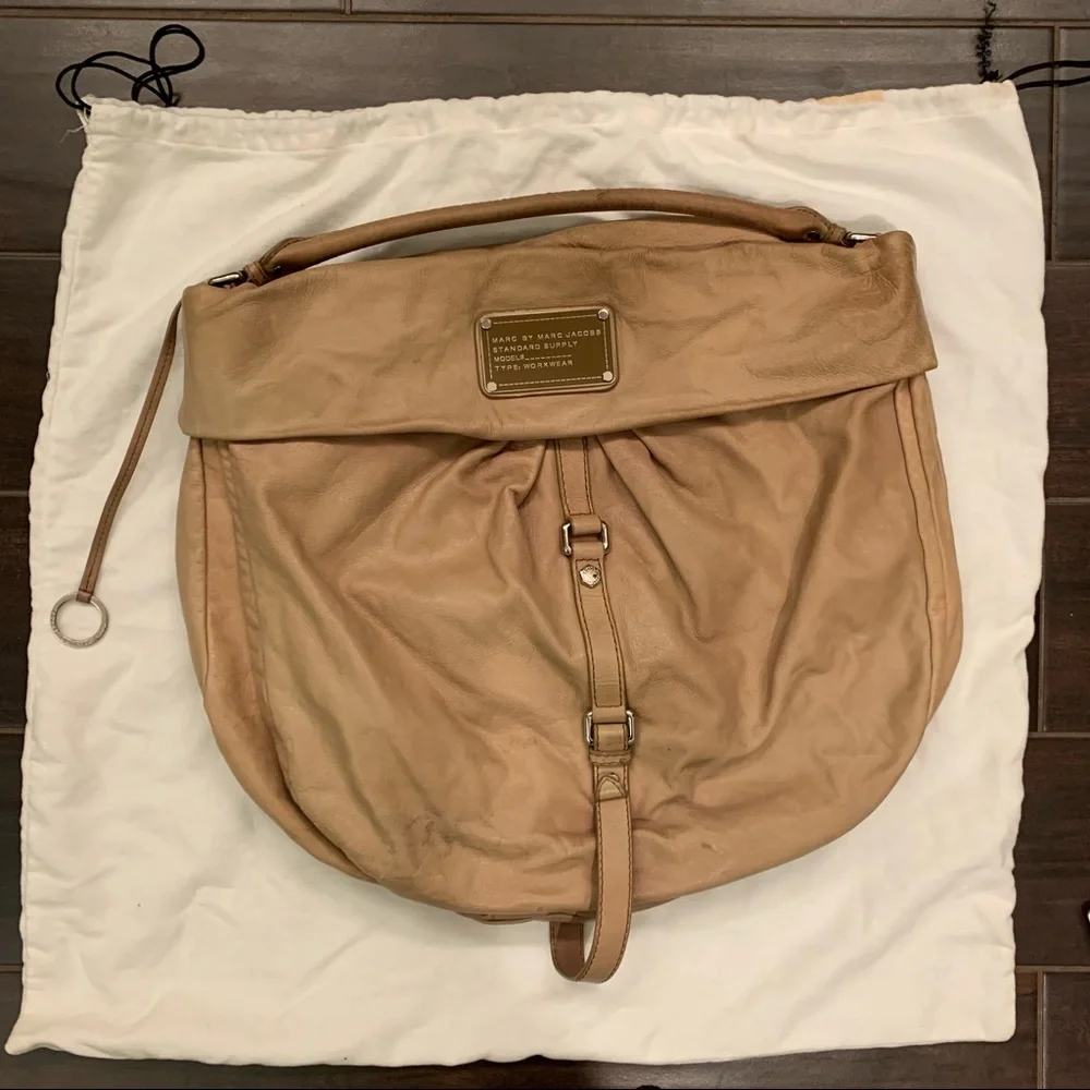 Marc by Marc Jacobs Dr Q Lil Riz Leather Hobo Bag